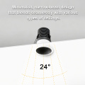 7W Kereskedelmi Kerek Glare Glare Spot LED süllyesztett lejtőn