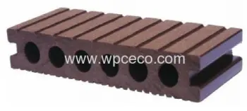 140x24mm Environmental Friendly Wpc Hollow Decking 