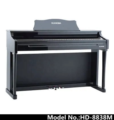 SPYKER piano !  88 Key touch sensitive electric digital piano black color HD-8838M
