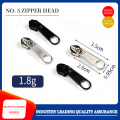 Nylon luggage zipper head