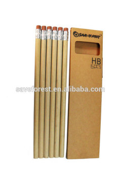 Cheap jumbo promotional paper pencil with eraser
