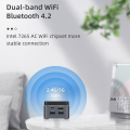 Intel J4125/N4100 WiFi Bluetooth Mini PC dengan kipas