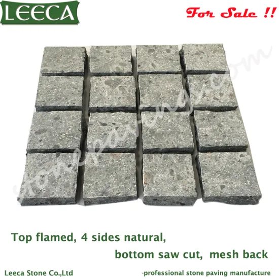 40x40cm Green porphyry paving stone garden pavement
