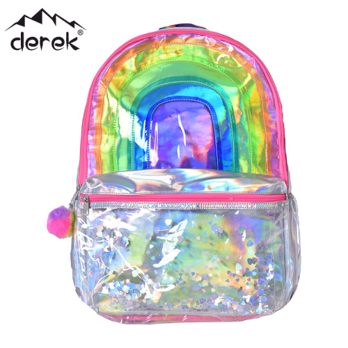 Mochila de fantasía PU/mochila infantil de puntos impresos PU