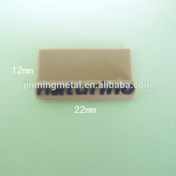 2014 fashion silicone rubber label,garment label