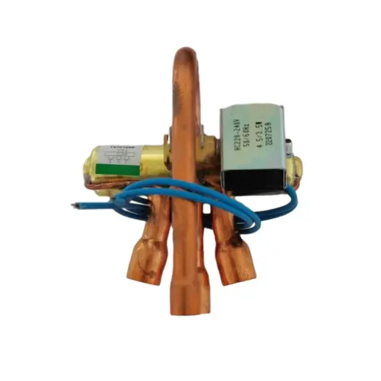 New 4-Way Reversing Coil Valve: A Vital Component for Gas and Electric Refrigerators, Suitable for Household and Outdoor Use