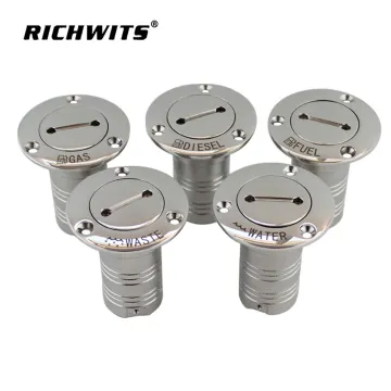 Stainless Steel 316 Mirror Polished Boat Deck fuel Filler with Key Cap for Boat Yacht