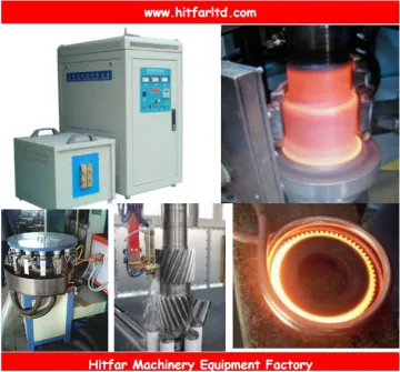 induction heater/heat treatment machine for heating/quenching gear/bolts/pipes/shafts