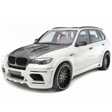 طقم جسم الألياف الزجاجية واسعة النمط HM لـ BMW X5 E70 2007-2013