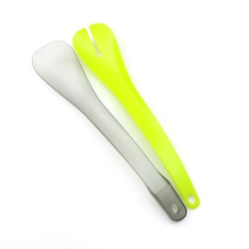 Utensili per pinze per insalata in plastica 2 in 1