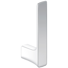 Covered Toilet Tissue Holder White Wall Mounted Vertical Toilet Tissue Holder Factory