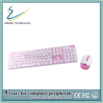Ultra-Slim 2.4 G sans fil clavier et souris Combo de couleur