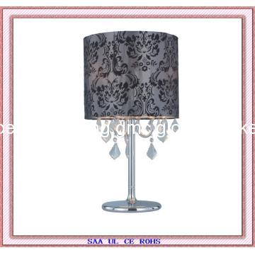 2013 Hot Sell Fashion Table Light Iron with Clear Crystal