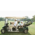 4 personas 2 asientos mini carro de golf de gas
