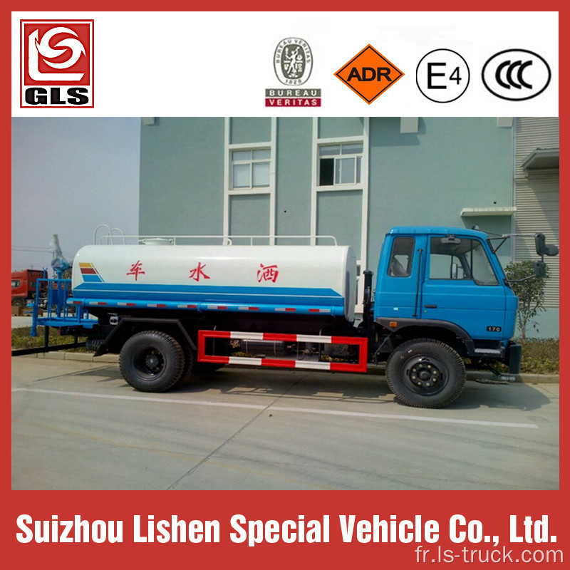 Dongfeng 10000L eau réservoir camion 170Ch Rhd