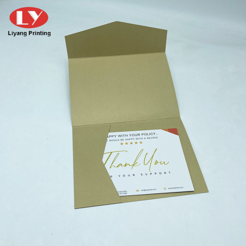 Pasta de envelope personalizada por suporte de papel de pérola por atacado