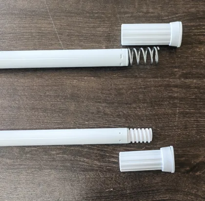 Adjustable Iron-Coated Powder Shower Curtain Poles: 70-120cm Telescopic Bathroom Curtain Rod