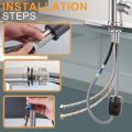 Brushed Nickel Kitchen Faucets with Pull Down Sprayer,Commercial Single Handle Pull Out Stainless Steel Spring