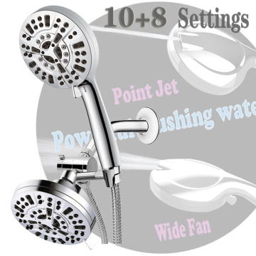 3 Way Concealed Shower Mixer with Dual Shower Head Combo