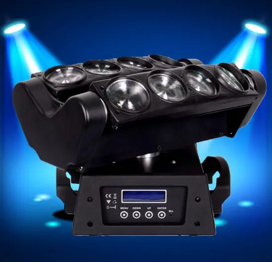Stage Light 8*10W RGBW 4in1 Beam LED Spider Moving Head Light
