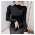 Thickened half high neck jumper female