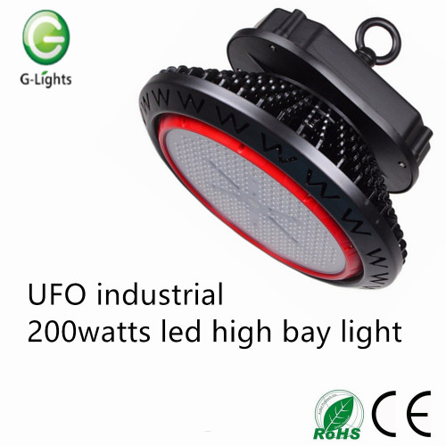 UFO 200watts industri dipimpin cahaya bay tinggi