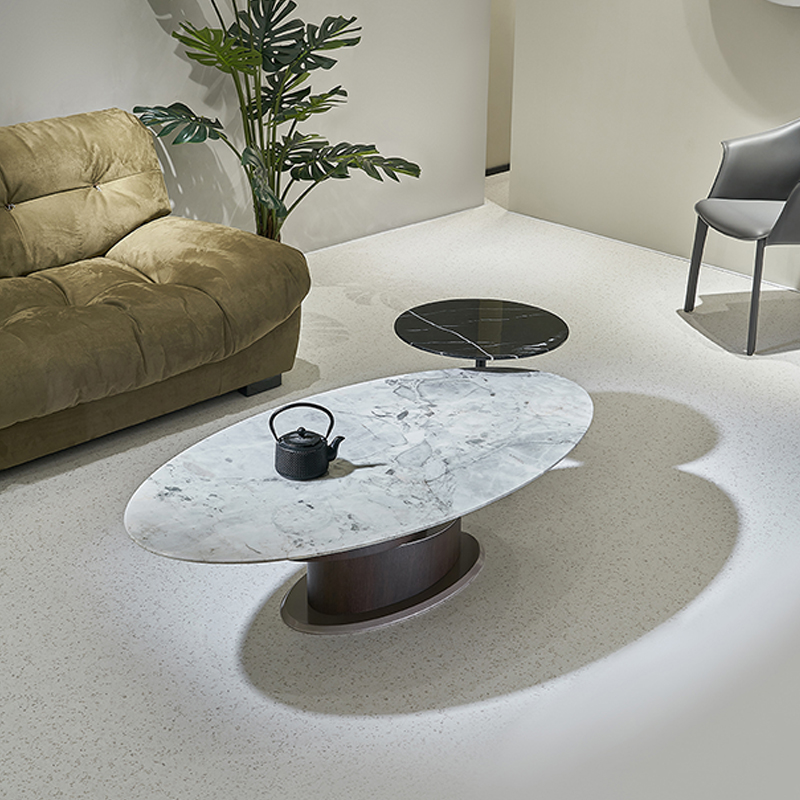 Fancy Modern Unique Design Quality Oval Coffee Table