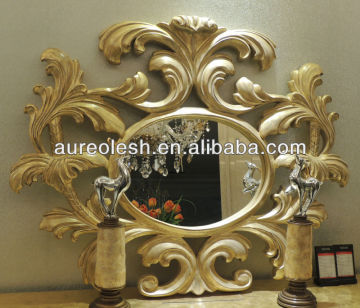 AC-5026 high quality solid wood antique decoration mirror