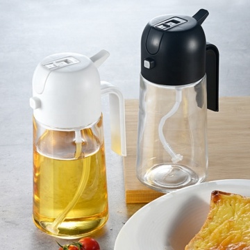 Bottiglia per distributore di olio in vetro premium da 17 once/500 ml per cottura e barbecue