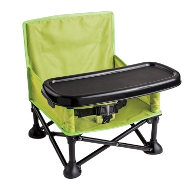 Adjustable Baby Toddler Chair with Tray and Carry Bag for Outdoor Play
