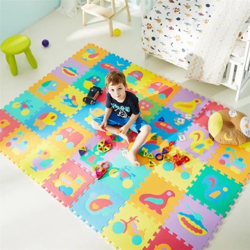 10pcs 30cm X 30cm Interlocking EVA Foam Puzzle Carpet Tiles - Educational Alphabet and Numbers Toy for Babies