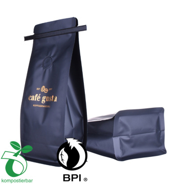 Тенекиена вратовръзка опаковъчна чанта с плоско дъно за опаковане на кафе на зърна