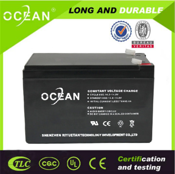 Long cycle life sealed maintenance free solar power 12v 7.5ah 20hr battery