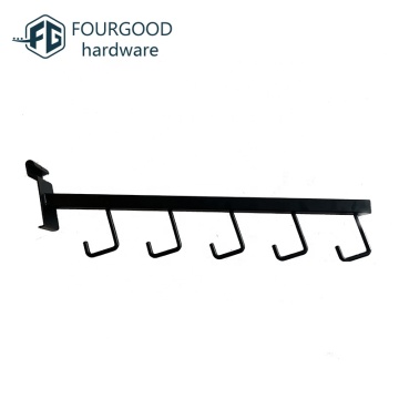 Chrome Black Steel Clothes Hangers Gridwall Metal Mesh 420mm Hook