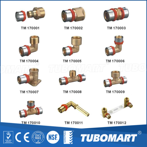 OEM available supplier best selling plastic pipe brass press fittings with long lifespan