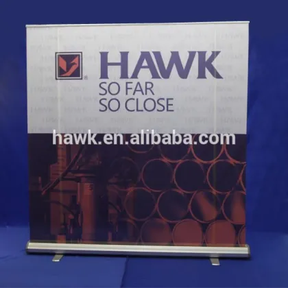Portable trade show banner stand
