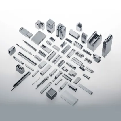 Stamping die for precision mold parts assembly