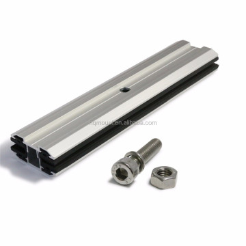 Manufacturer Direct Wholesale Solar Mounting System for 150mm Frameless Thin Film PV Solar Panel End Clamp