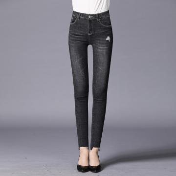 Soft Skinny Friendly High-Stretch Black Skinny Pencil Ladies Jeans