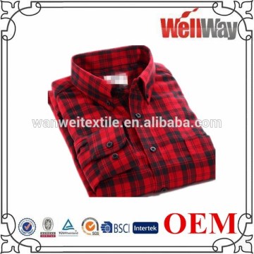 OEM 2016 Latest design 100%cotton mens yarn dyed check shirt men shirt