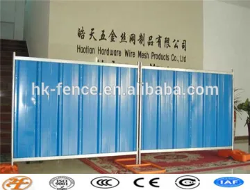 colour construction temporary wall plate Hoarding Fence