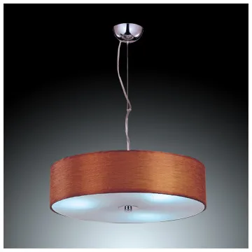 Red Brown Lampshade , Glass Modern Lighting