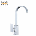 Pull Out Kitchen Sink Mixer Square Type Single Handle Brass Kitchen Mixer Taps Factory