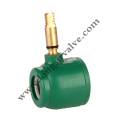 Green plastic ball valve