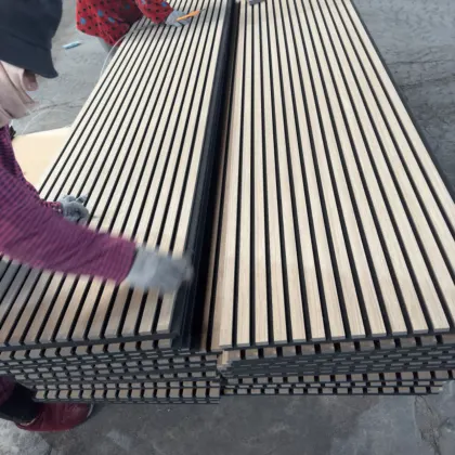 Hot Selling Acoustical Wood Slat Panels for Home Soundproofing