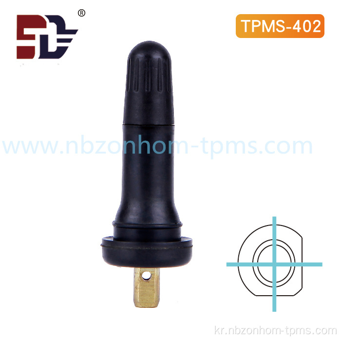 TPMS 고무 스냅인 타이어 밸브 TPMS402