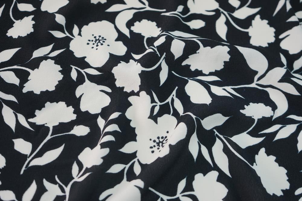 100% Printed Viscose Crepe Fabric