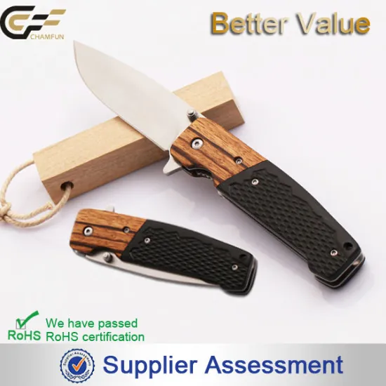 3Cr13 stainless steel best classic folding belt clip knife with G10 handle