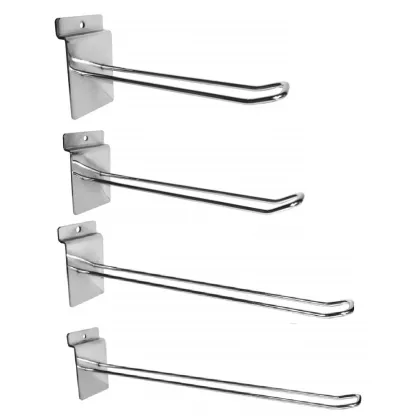 U Shape Double Wires Slatwall Hooks for Retail Display