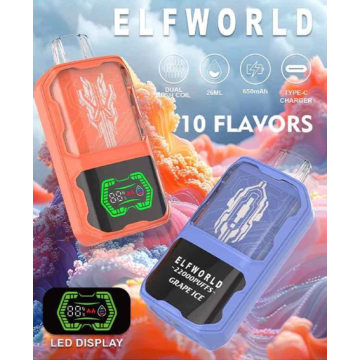 Elf World AI22000 Puflar Tek Kullanımlık Kutu Vape Ekranlı